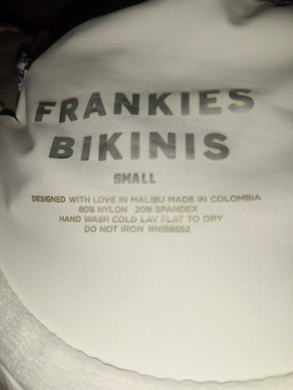 Frankie's Bikinis Cielo Underwire Floral Butterfly Bikini Top - Size S